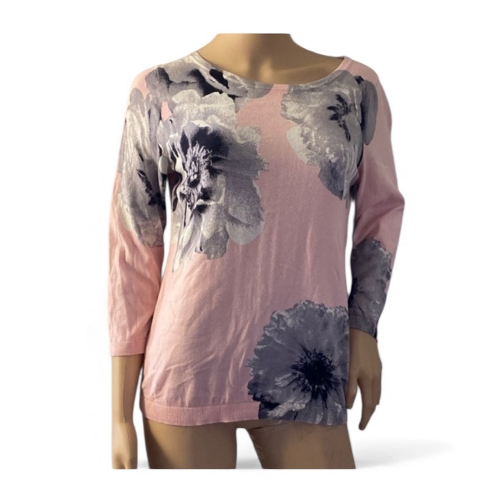 Talbots floral size S sweater